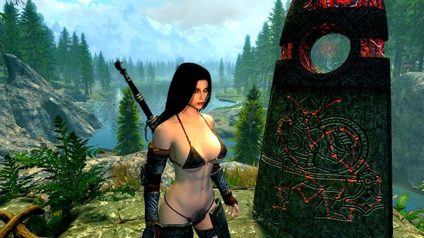 НОРА возле камня Воина.. SkyrimSE (сборка 6.0)