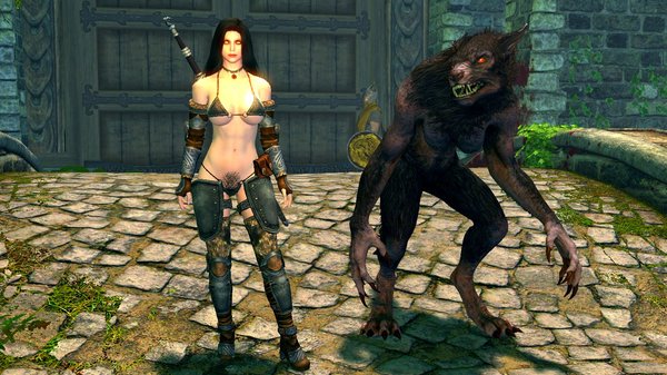 Нора с подругой в Вайтране.. SkyrimSE (сборка 6.0)