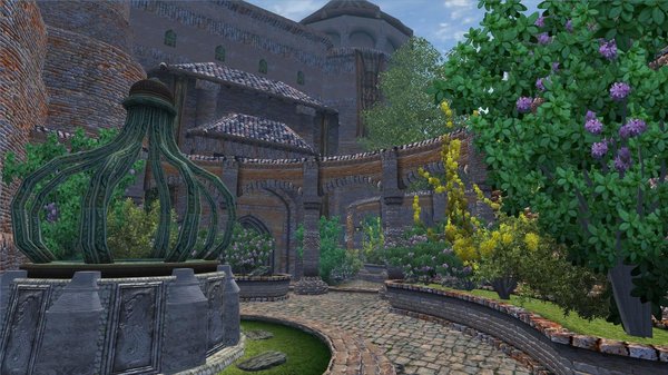 Сад при замке в Анвиле..