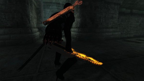 Селена с огненной катаной.. OBLIVION (Сборка 4.0)