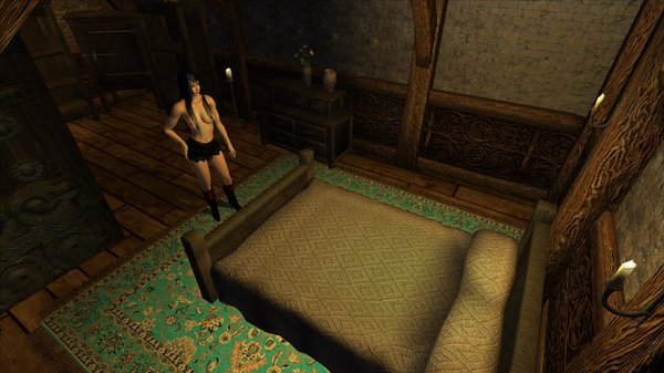 Селена сняла доспехи и собралась отдыхать..