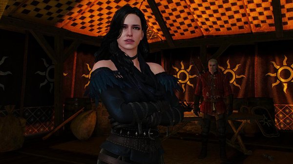 ЙЕН и Геральт позади.. Ведьмак III (сборка Торна)