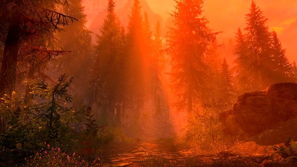 Вечерний пейзаж.. SkyrimSE (сборка 6.0)