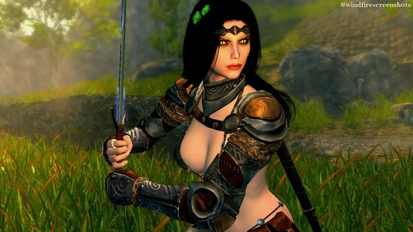 НОРА - серьезная воительница.