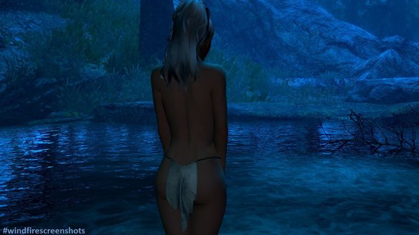 Ночью у водоёма.. SkyrimSE (сборка 6.0)