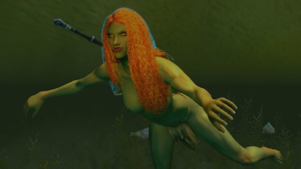 Орчер старается уплыть от рыб убийц.