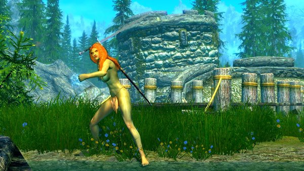 Тренировка с мечем.. SkyrimSE (сборка 6.0)