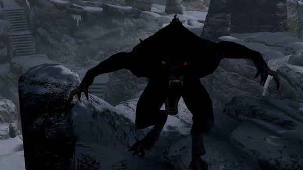 Вервольф в ночи.. SkyrimSE (сборка 6.0)