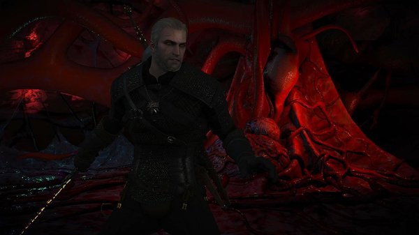 Геральт бьется с Детлоффом..