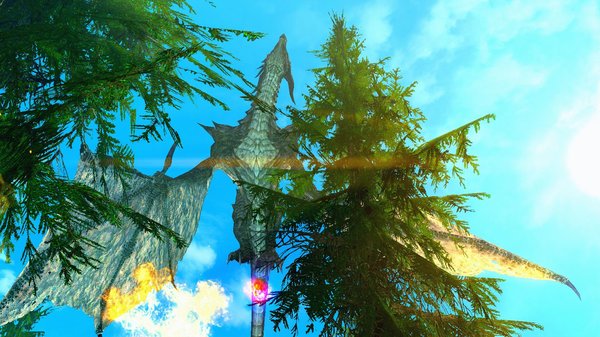 Дракон в небе!!! SkyrimSE (сборка 6.0)