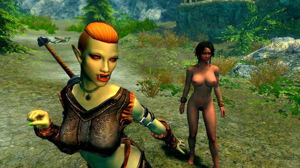 Орчер и спасенная грустняшка..