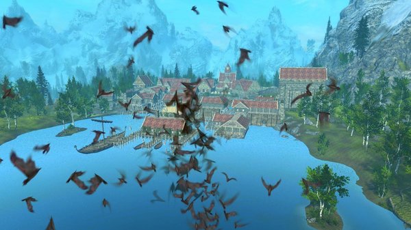 Рифтен, как его видит летящий вампир.