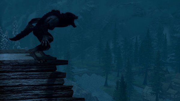 Вервольф рычит в сторону Фолкрита..