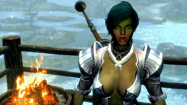 Тифи примерила броню. SkyrimSE (сборка 6.0)