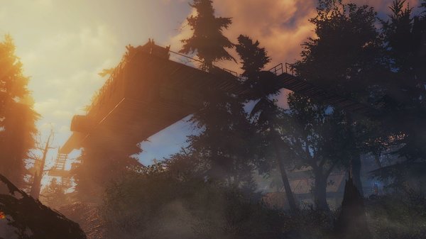 Поселение в кронах деревьев...