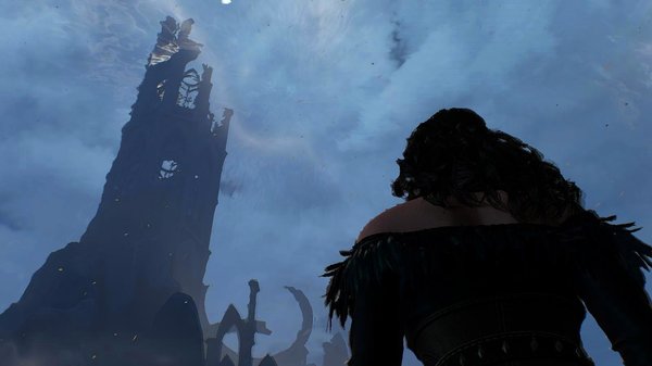 Йеннифер идёт к башне.. Ведьмак III (сборка Торна)