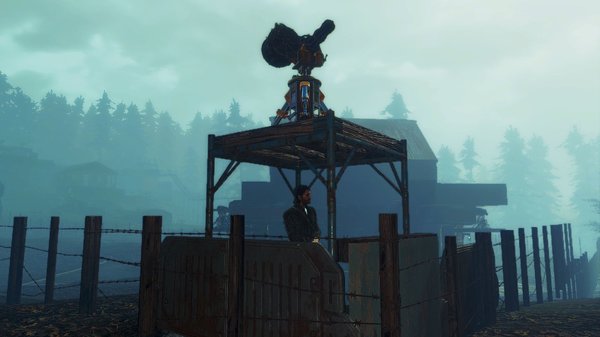 Охранная точка в углу поселения..