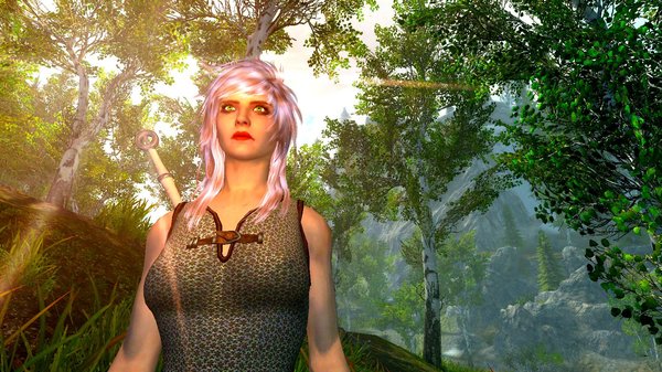 Цири где то в Рифте.. SkyrimSE (сборка 6.0)