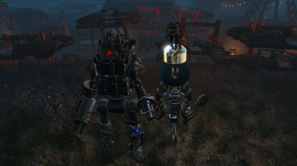 У гаража Атомных котов.