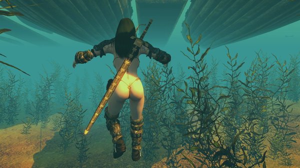 Под водой.. Скайрим LE. Сборка 4 Тропики