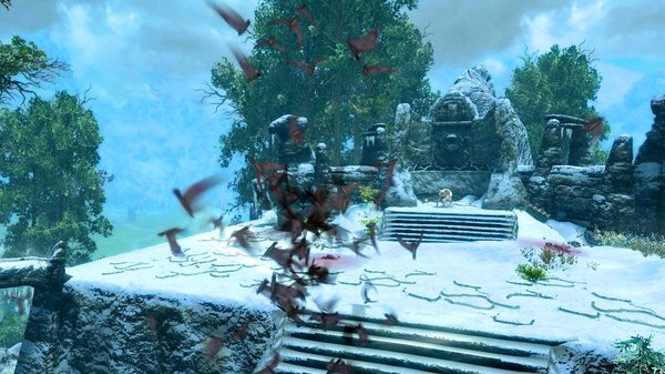 Велена срезает путь пролетая над горами..