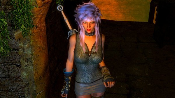 Цирилла в катакомбах.. SkyrimSE (сборка 6.0)