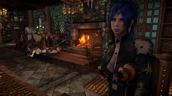 Лидка совсем обленилась...