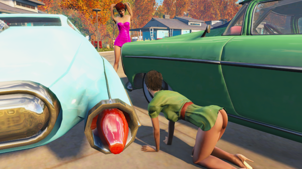 Мелкое ДТП с участием девушек водителей.