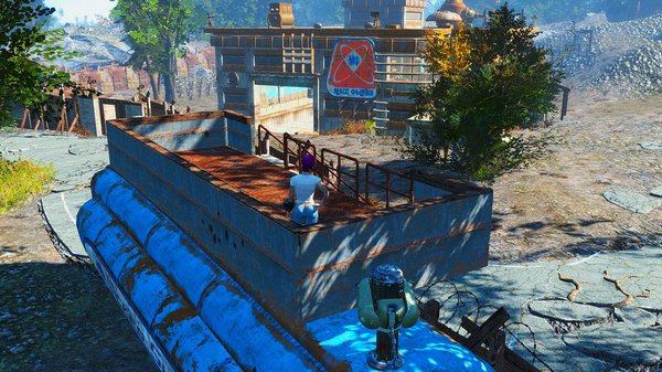 Балкон для охраны на грузовике..