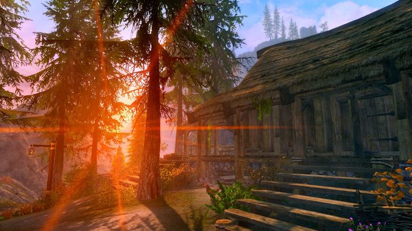 Утро в деревне.. SkyrimSE (сборка 6.0)