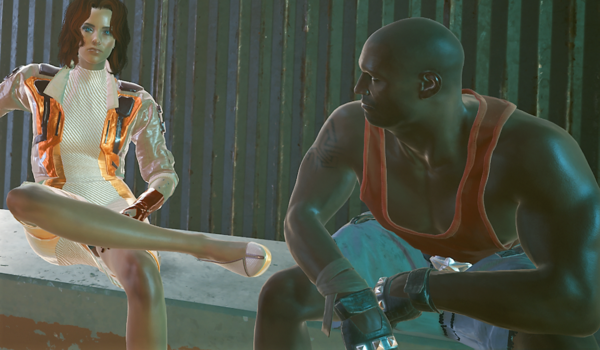 Ви и продавец холодного оружия с нижнего этажа.