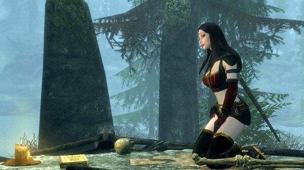 Велена на столе некроманта.. SkyrimSE (сборка 6.0)