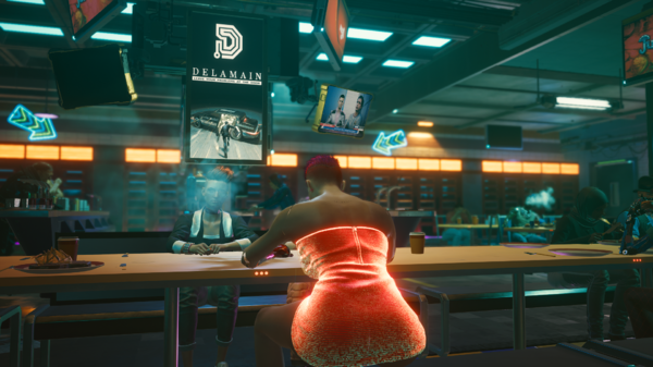 Рейчел и Ви в закусочной.