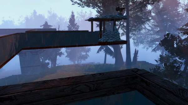 Балконы и охр. вышка нового поселения.