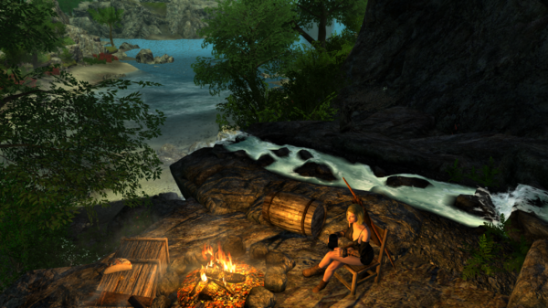 Бандитка на природе.