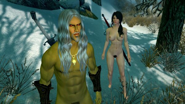 Альтмер с Софией.. SkyrimSE (сборка 6.0)