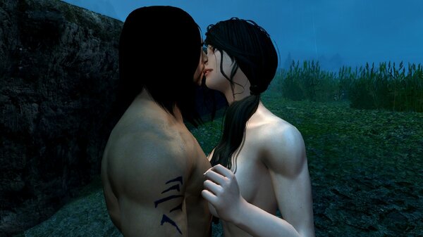 Эйран и София - первый поцелуй.