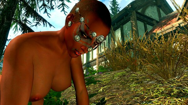 Хускарл ягоды собирает.. SkyrimSE (сборка 6.0)