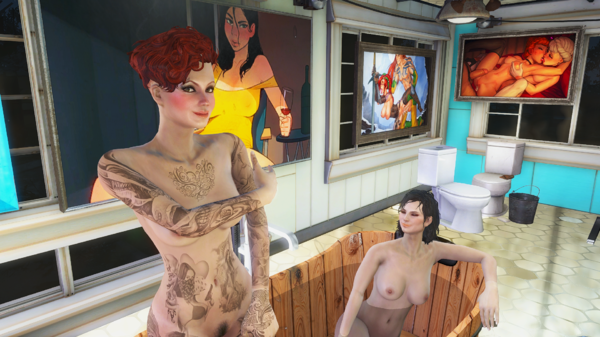 Алиса:-"Ты тоже хочешь с нами помыться?".