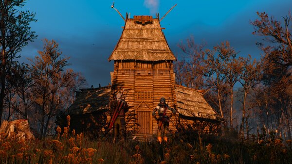 witcher3 Геральт и Цири пришли за головой Пряхи