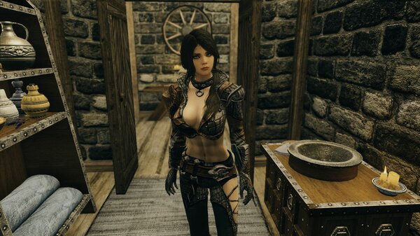 София на даче у приятеля ;) SkyrimSE (сборка 6.0)