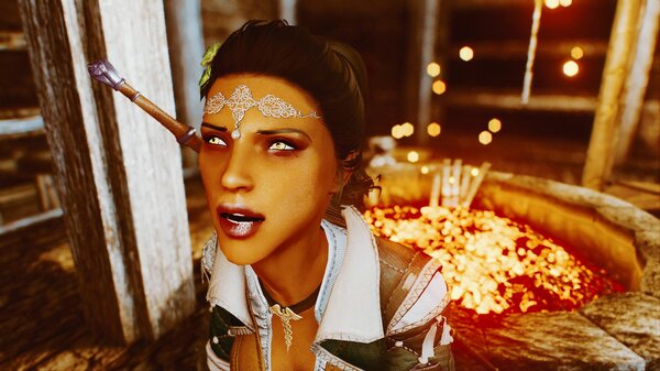 Дориана в кузне Озерного..