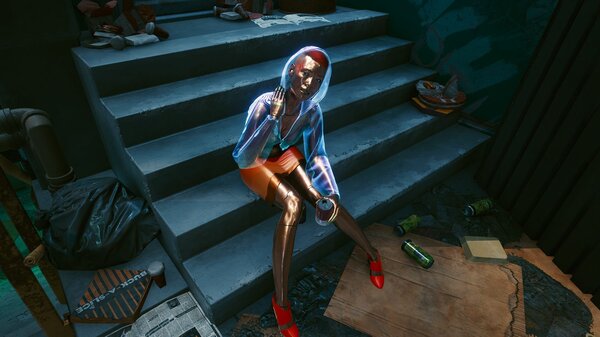 Девка на улице..