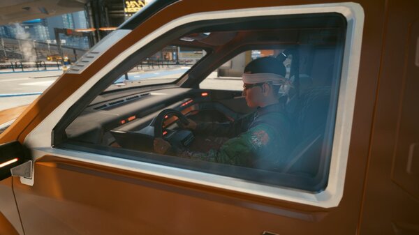В кабине.. Cyberpunk 2077