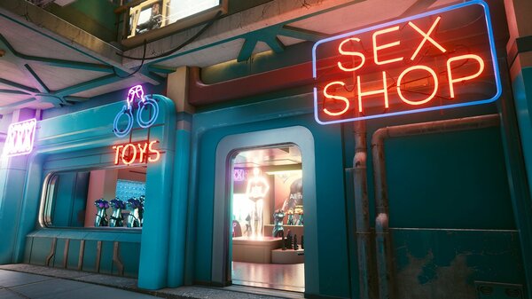 Сексшоп. Заглянем? ;)  Cyberpunk 2077