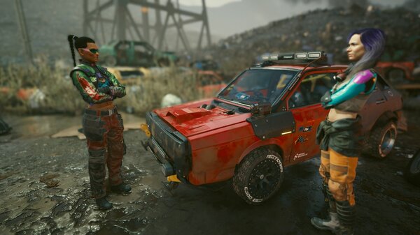 По квесту встречаю свою первую машину..