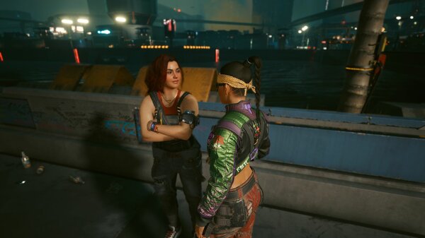 На набережной.. Cyberpunk 2077