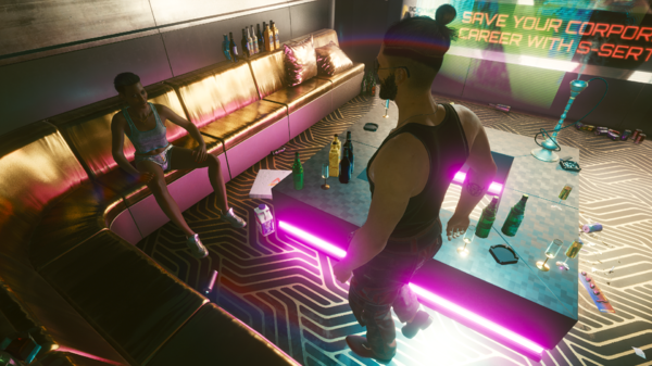 Ви и скучающая девушка в баре «Эмпатия».