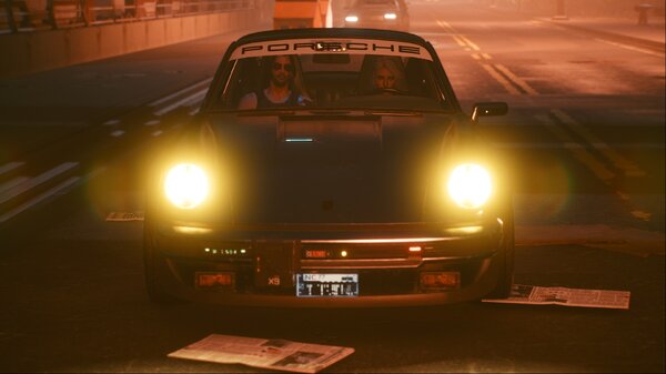 Cyberpunk 2077 На машине Сильверхенда