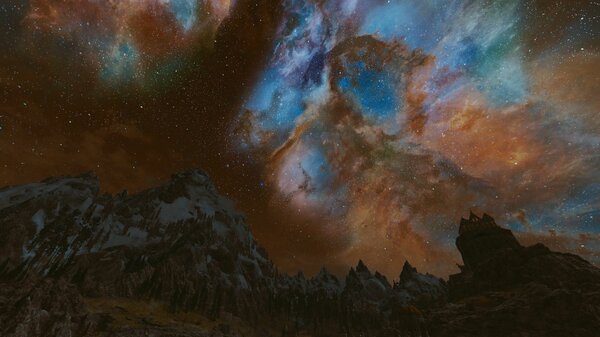 Вид на Высокий Хродгар и Вайтран.